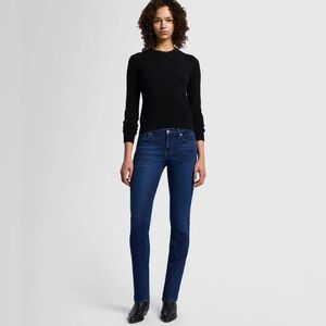 7 For All Mankind Dark Blue Kimmie Straight Fit Jeans